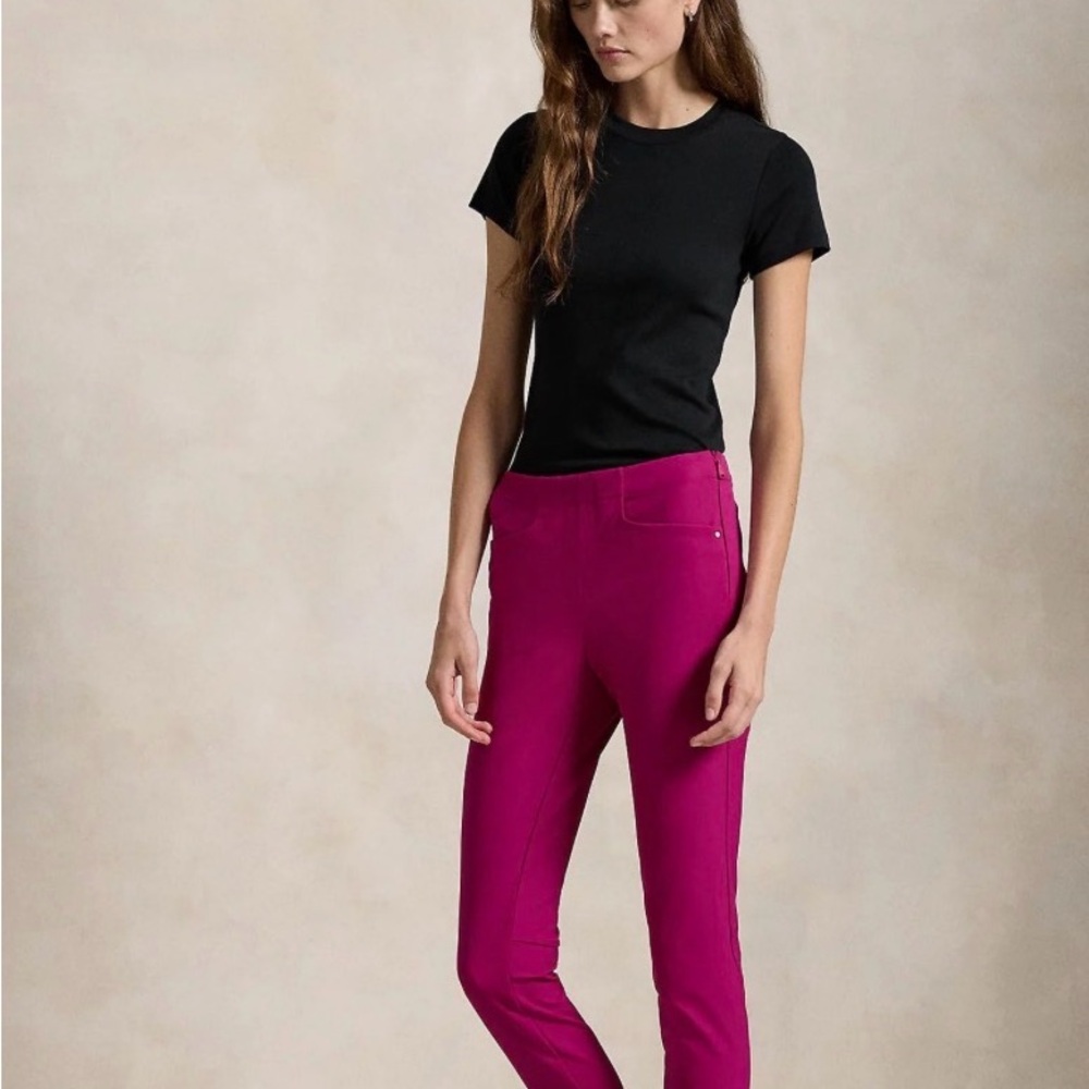 Ralph Lauren Women's Fuchsia Skinny Pants